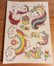 A4 Sticker Sheet - Butterfly Daisy Daffodil Roses Sunflower Tulip Squirrel Woodland