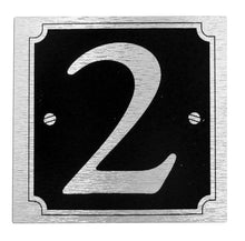 House or Gate Metallic Finish Self Adhesive Sticky Numbers Black / Silver - wheeliebinnumbers.net
