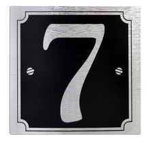 House or Gate Metallic Finish Self Adhesive Sticky Numbers Black / Silver - wheeliebinnumbers.net