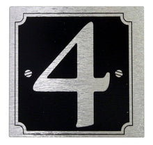 House or Gate Metallic Finish Self Adhesive Sticky Numbers Black / Silver - wheeliebinnumbers.net