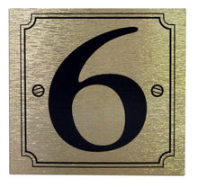 House or Gate Metallic Finish Self Adhesive Sticky Numbers Gold / Black - wheeliebinnumbers.net