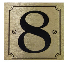 House or Gate Metallic Finish Self Adhesive Sticky Numbers Gold / Black - wheeliebinnumbers.net