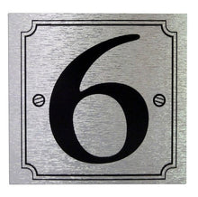 House or Gate Metallic Finish Self Adhesive Sticky Numbers Silver / Black - wheeliebinnumbers.net