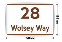 Set of 4 Customised Wheelie Bin Vinyl Stickers with House Number & Street Name - wheeliebinnumbers.net