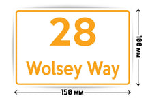 Set of 4 Customised Wheelie Bin Vinyl Stickers with House Number & Street Name - wheeliebinnumbers.net