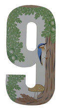 Squirrel/Woodland Design 17cm Wheelie Bin Number - Pack of 3 - wheeliebinnumbers.net