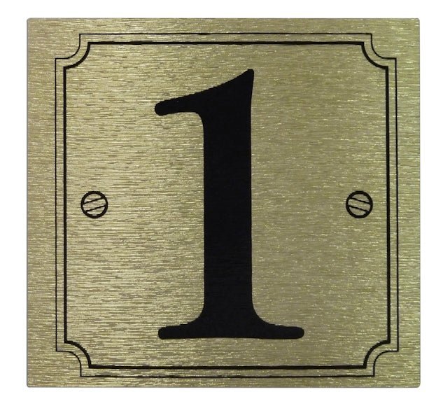 House or Gate Metallic Finish Self Adhesive Sticky Numbers Black / Silver
