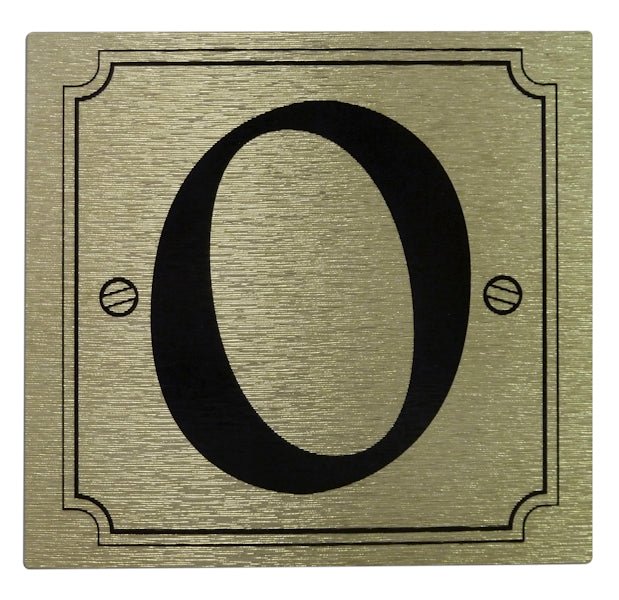 Brushed Aluminium Look House & Gate Numbers & Sticker Kits