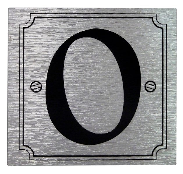 Brushed Aluminium Look House & Gate Numbers & Sticker Kits