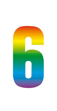 Rainbow Design 17cm Wheelie Bin Numbers - Pack of 3
