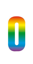 Rainbow Design 17cm Wheelie Bin Numbers - Pack of 3